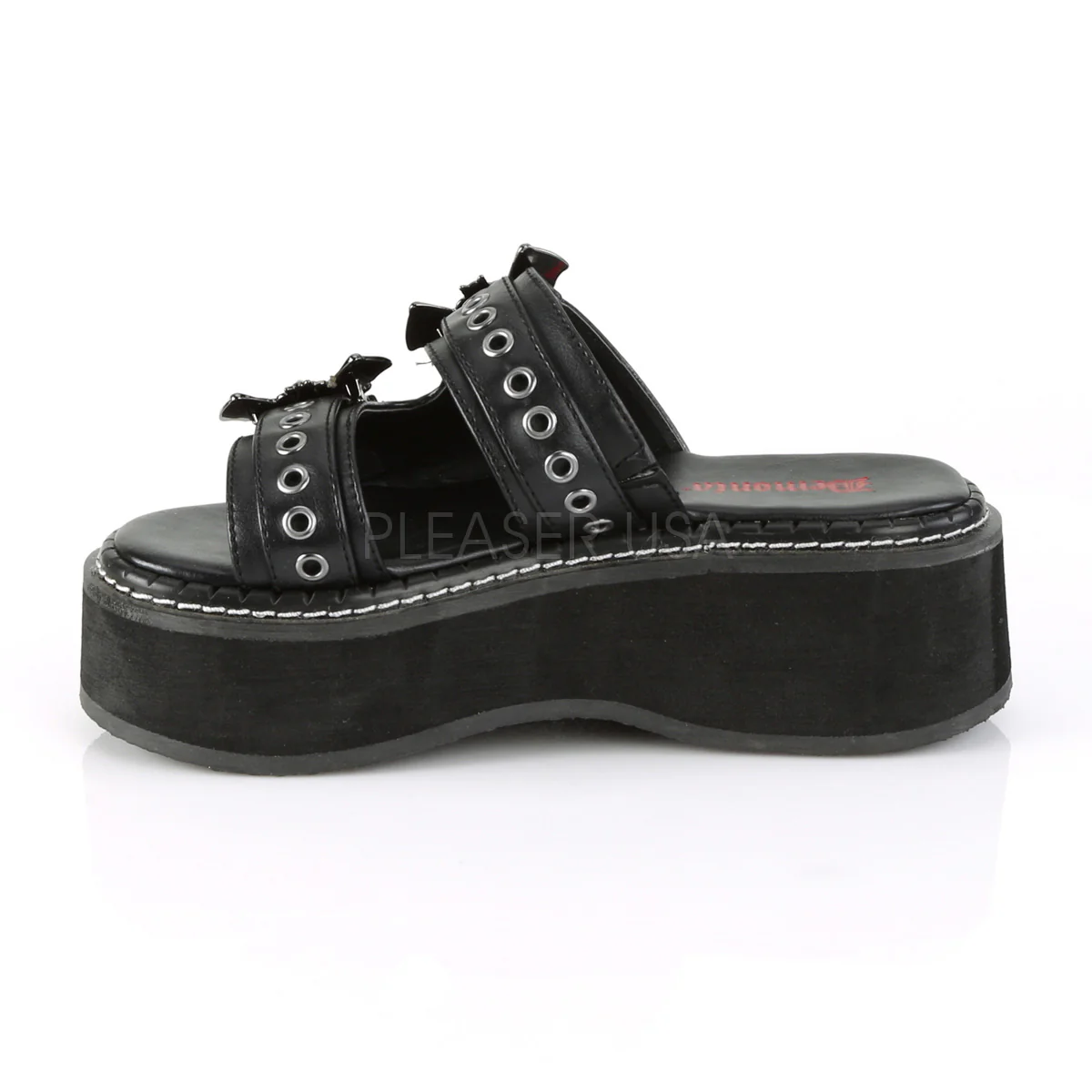 EMILY-100  Black Vegan Leather - Image 3