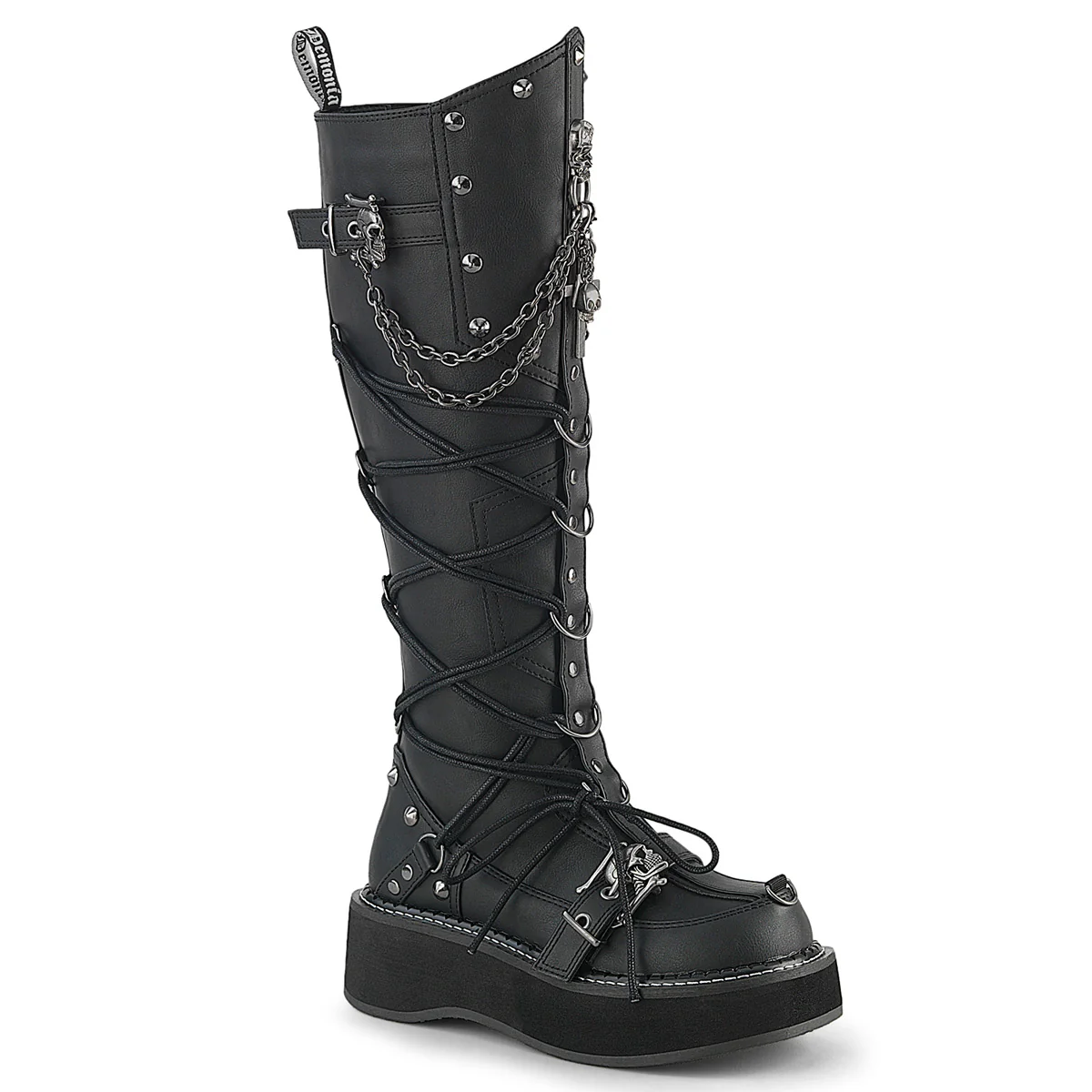 EMILY-221  Black Vegan Leather