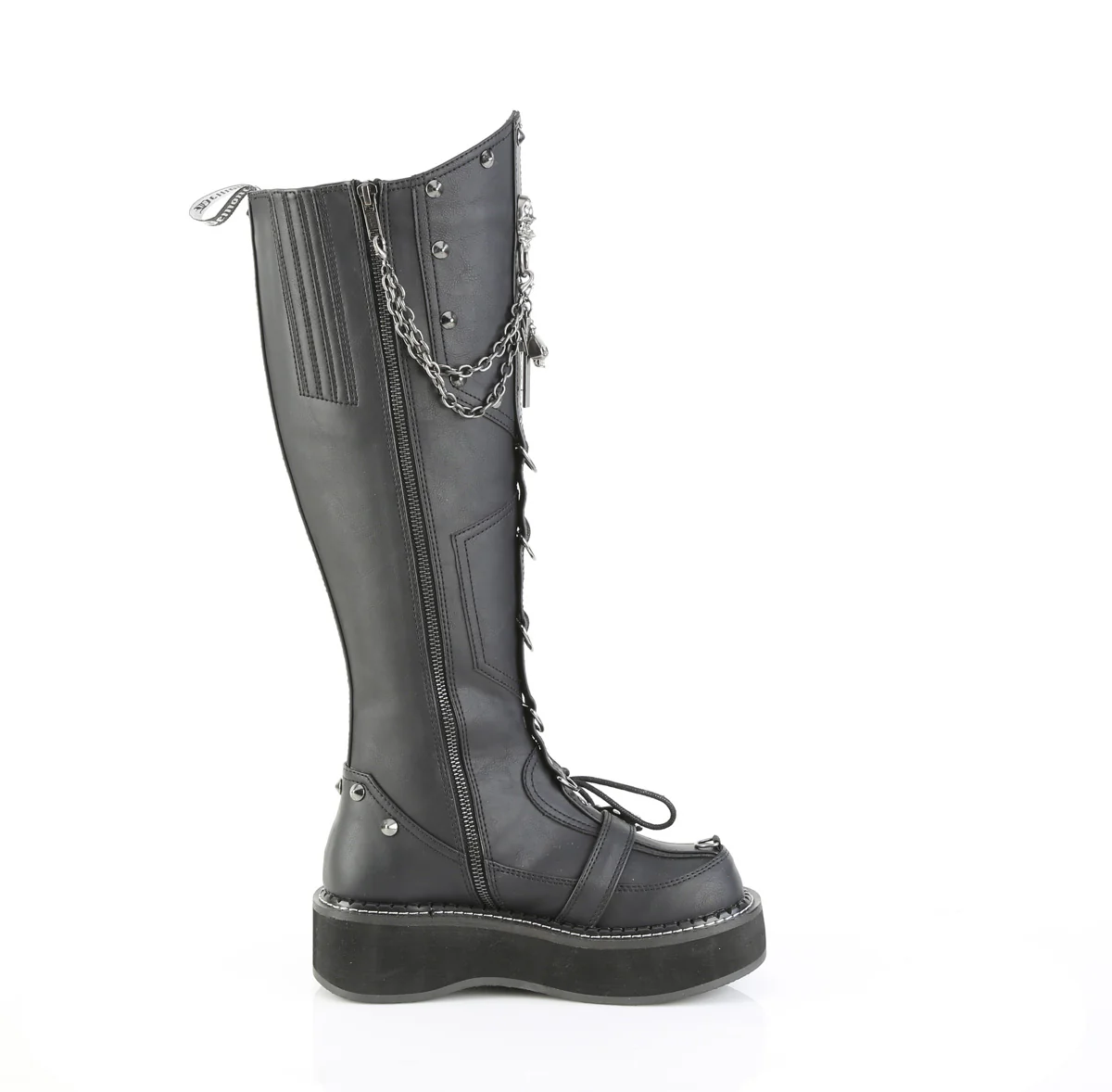 EMILY-221  Black Vegan Leather - Image 5