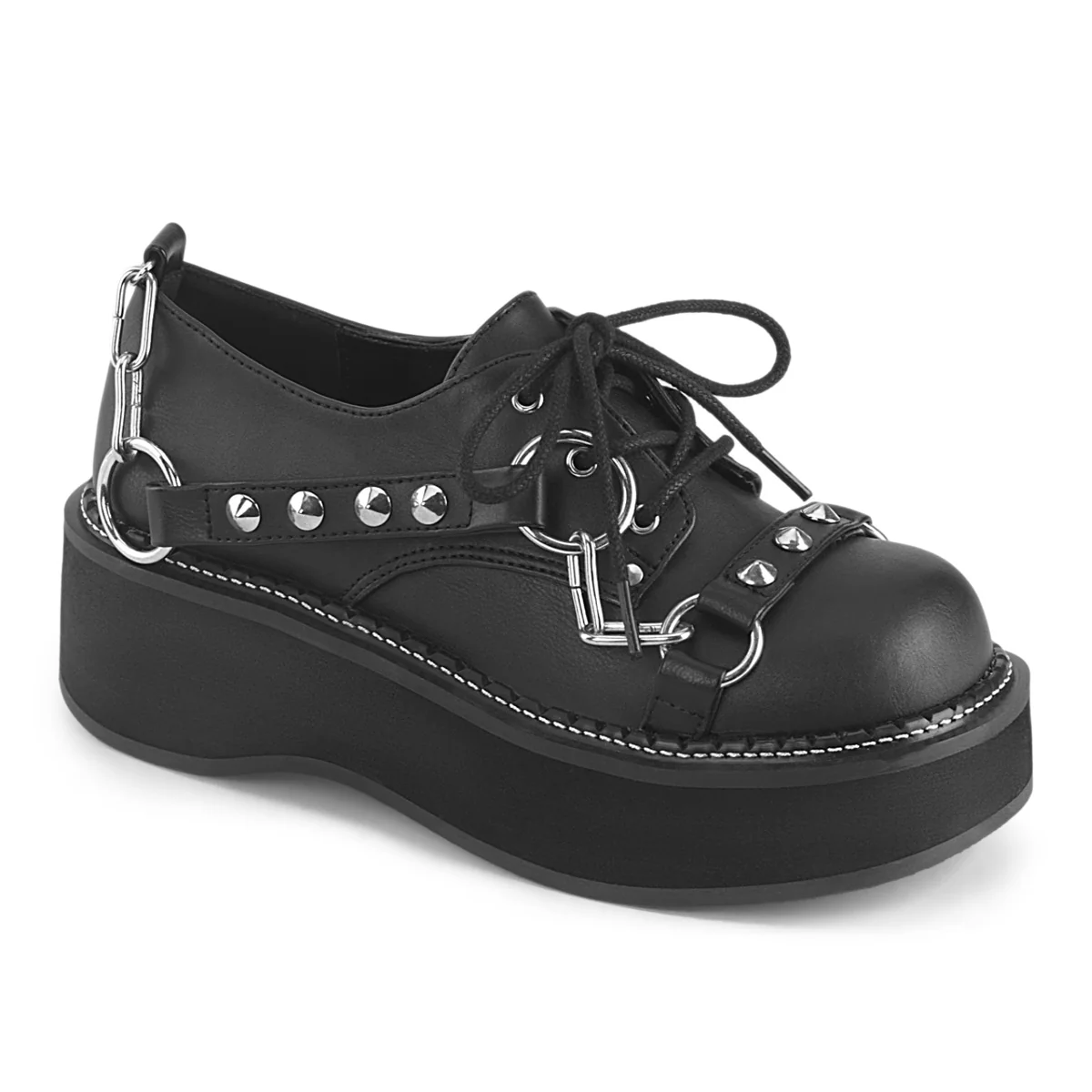 EMILY-32  Black Vegan Leather