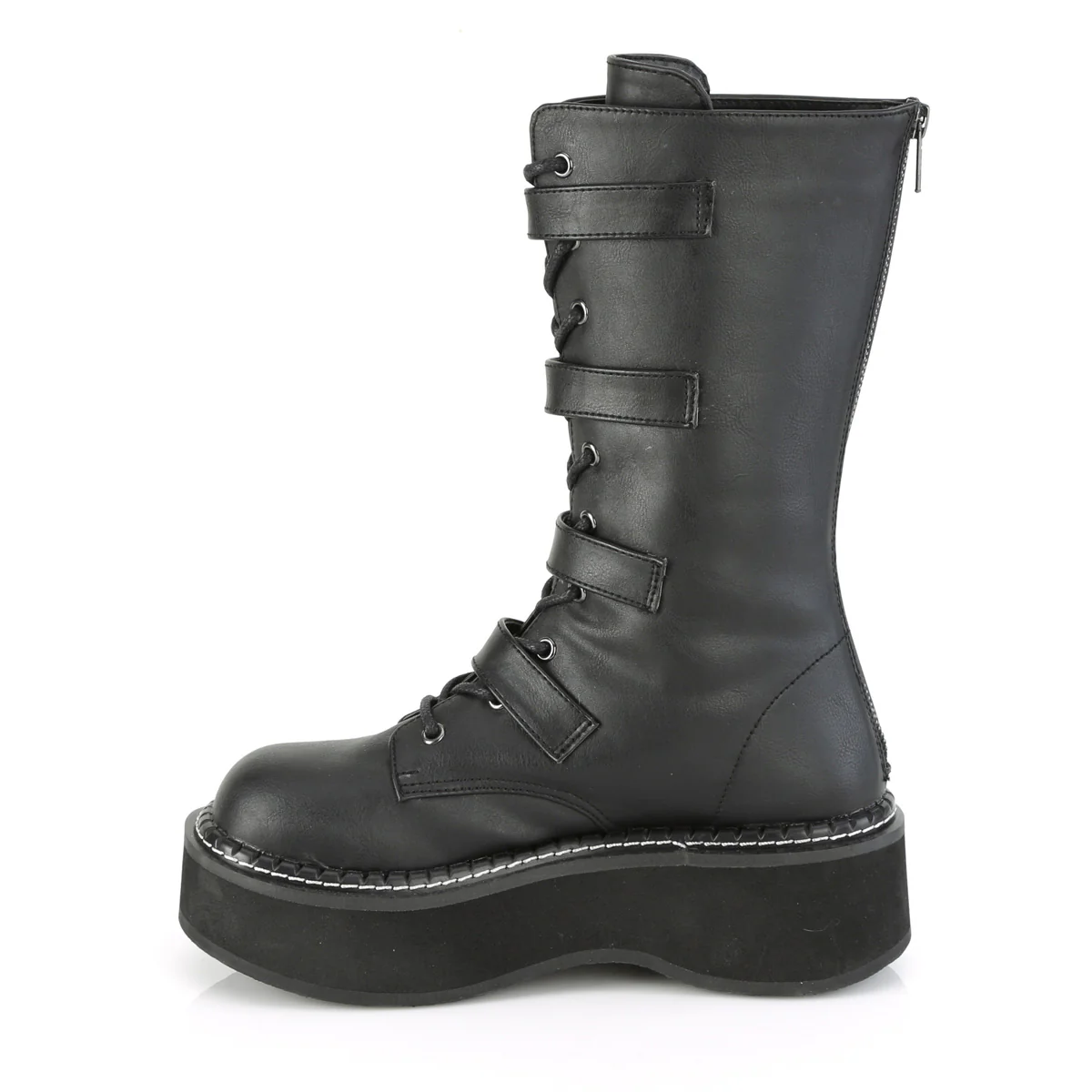 EMILY-322  Black Vegan Leather - Image 3