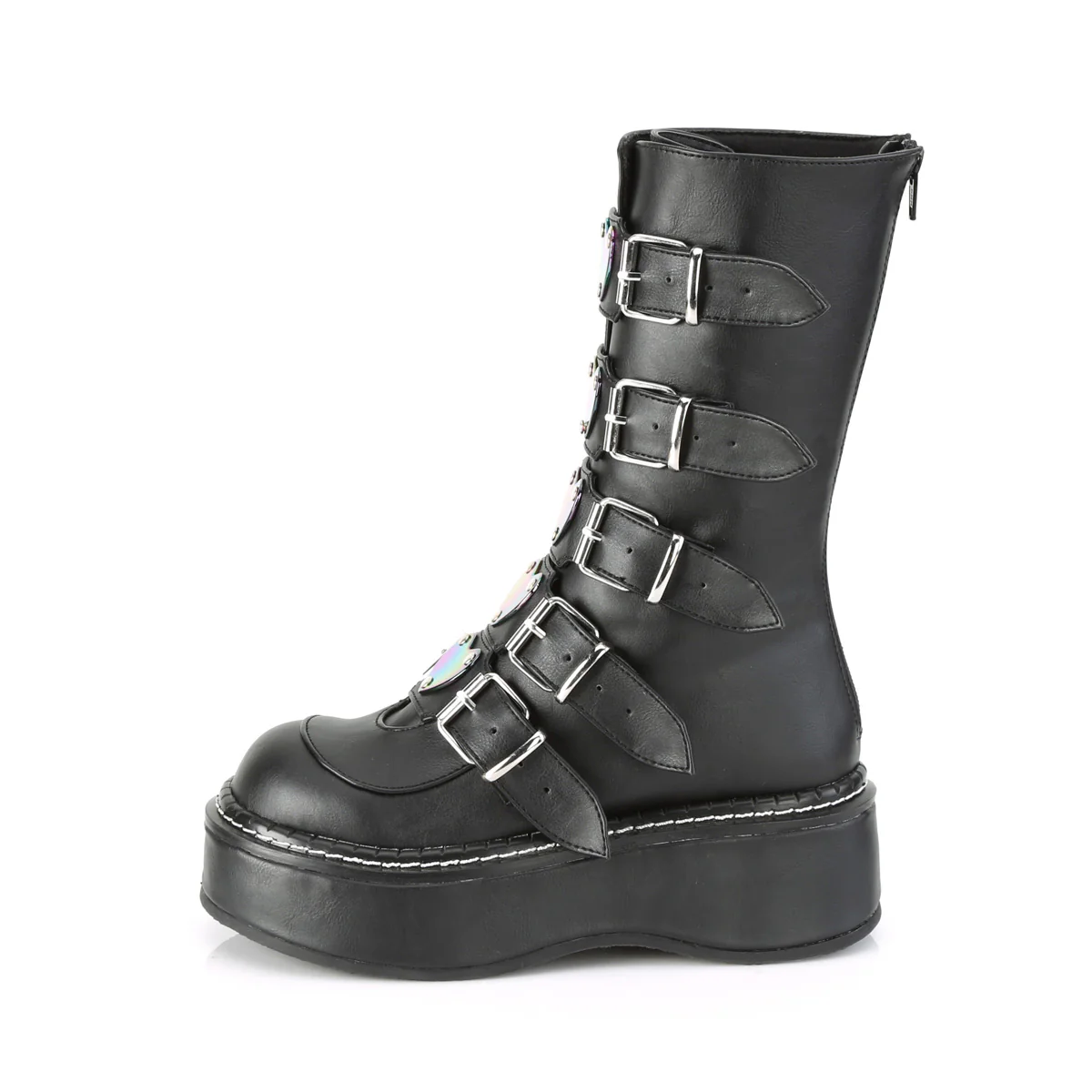 EMILY-330 Black Vegan Leather - Image 3