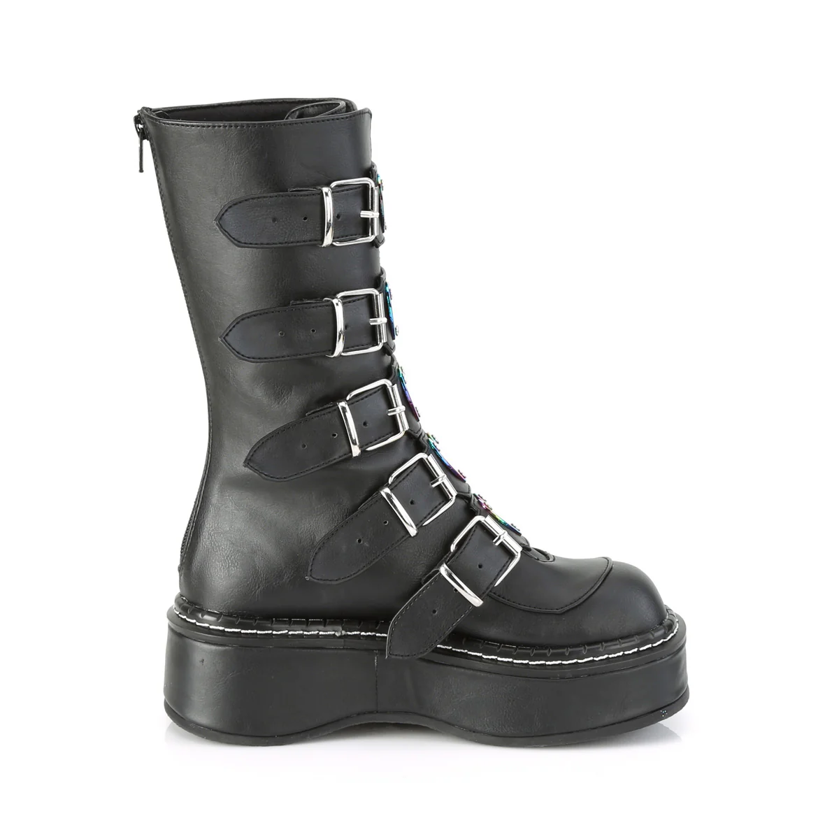 EMILY-330 Black Vegan Leather - Image 5