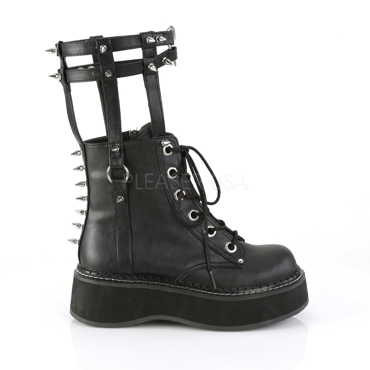 EMILY-357  Black Vegan Leather - Image 5