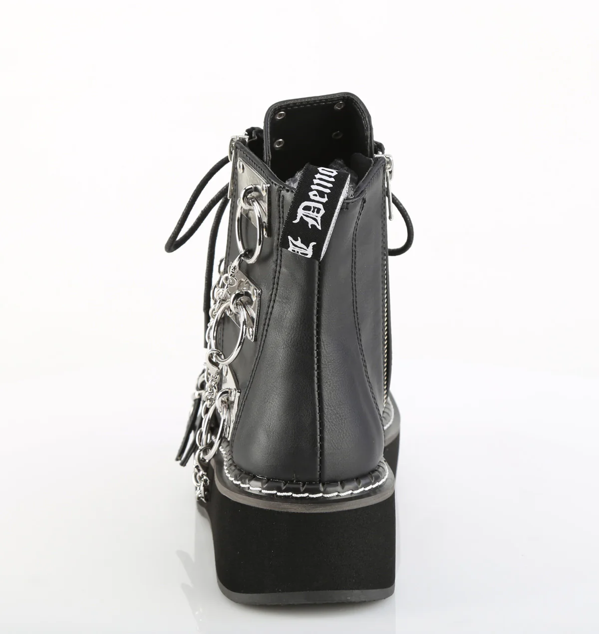 EMILY-57 Black Vegan Leather - Image 4