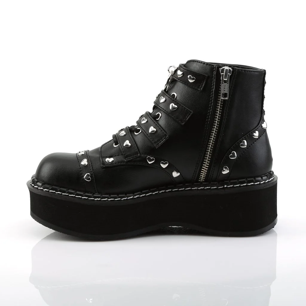 EMILY-315  Black Vegan Leather - Image 3