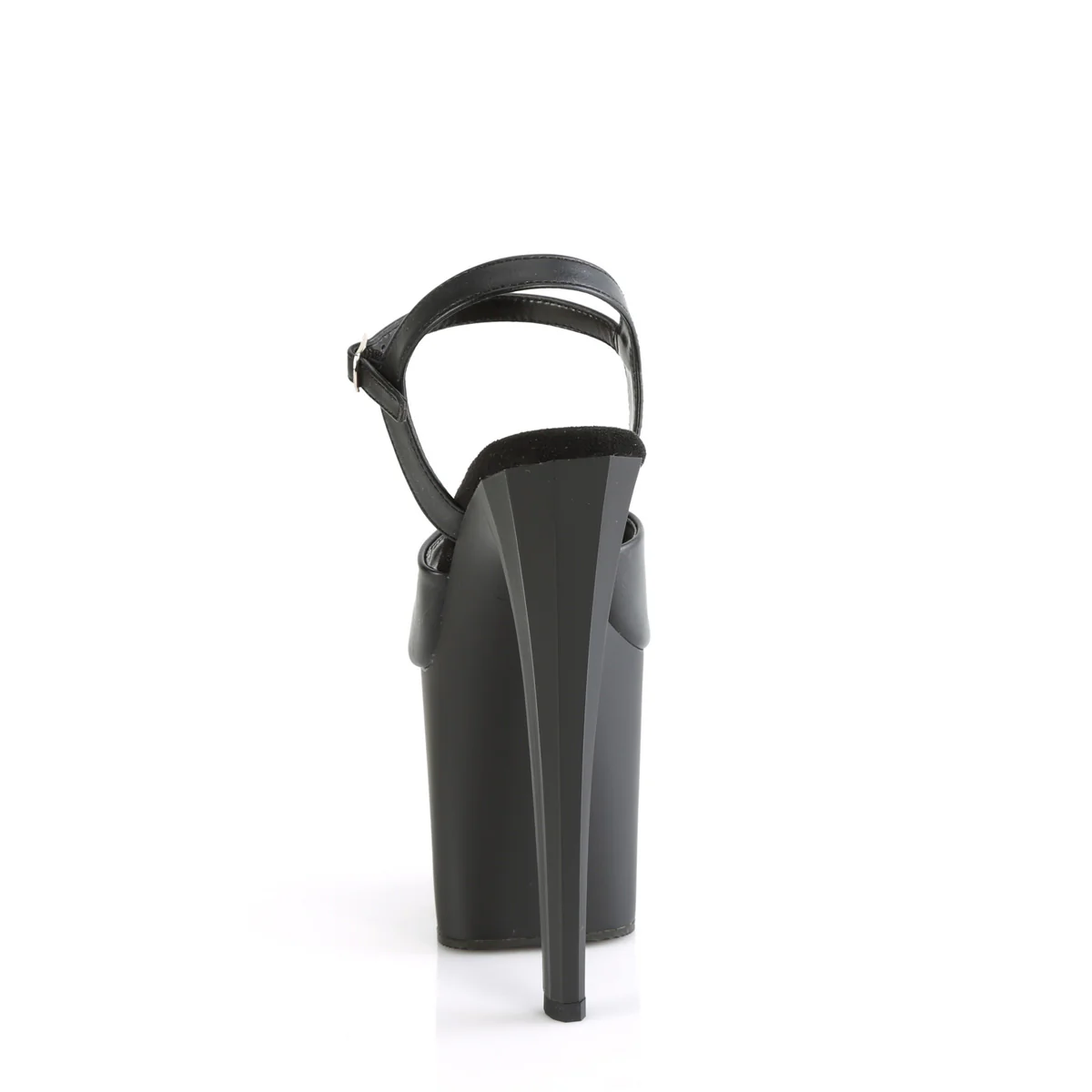 ENCHANT-709  Black Faux Leather/Black Matte - Image 4