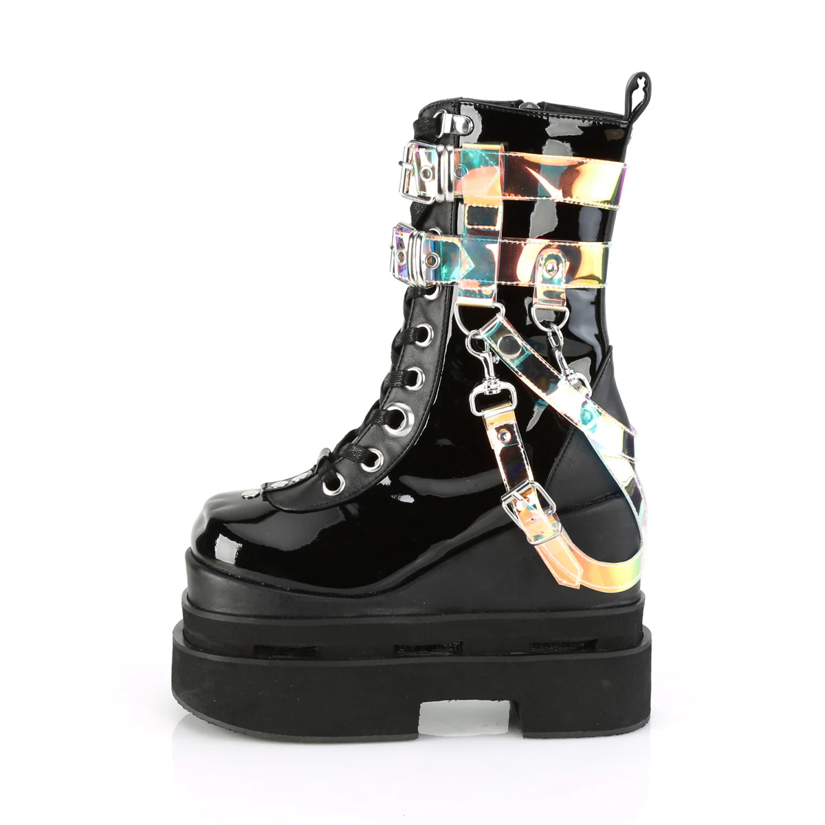 ETERNAL-115 Black Patent-Vegan Leather - Image 3