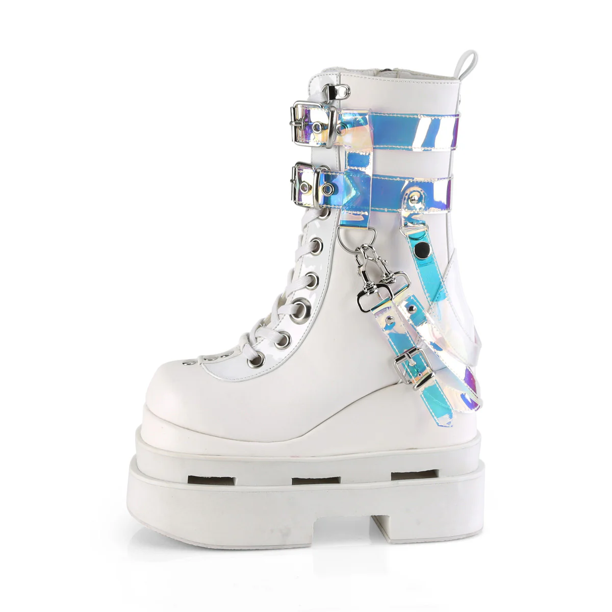 ETERNAL-115  White Vegan leather-Patent - Image 3