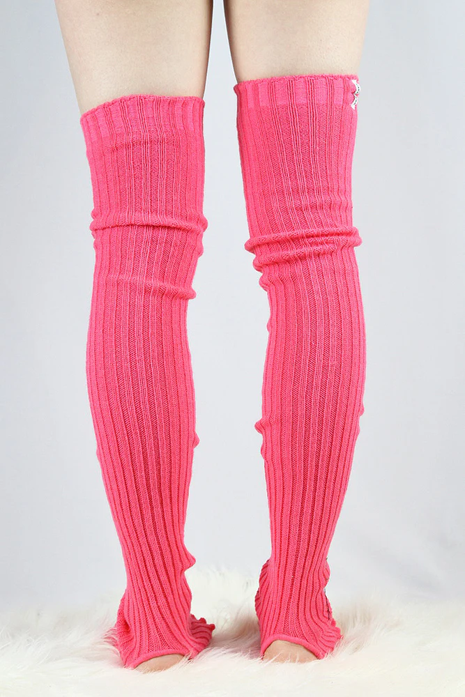 Rarr Extra Long Stirr-Up Knit Legwarmers Watermelon - Image 4