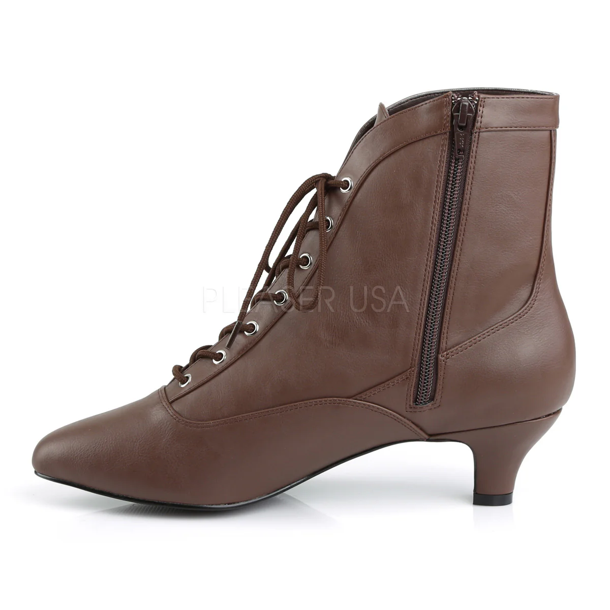 FAB-1005  Brown Faux Leather - Image 3