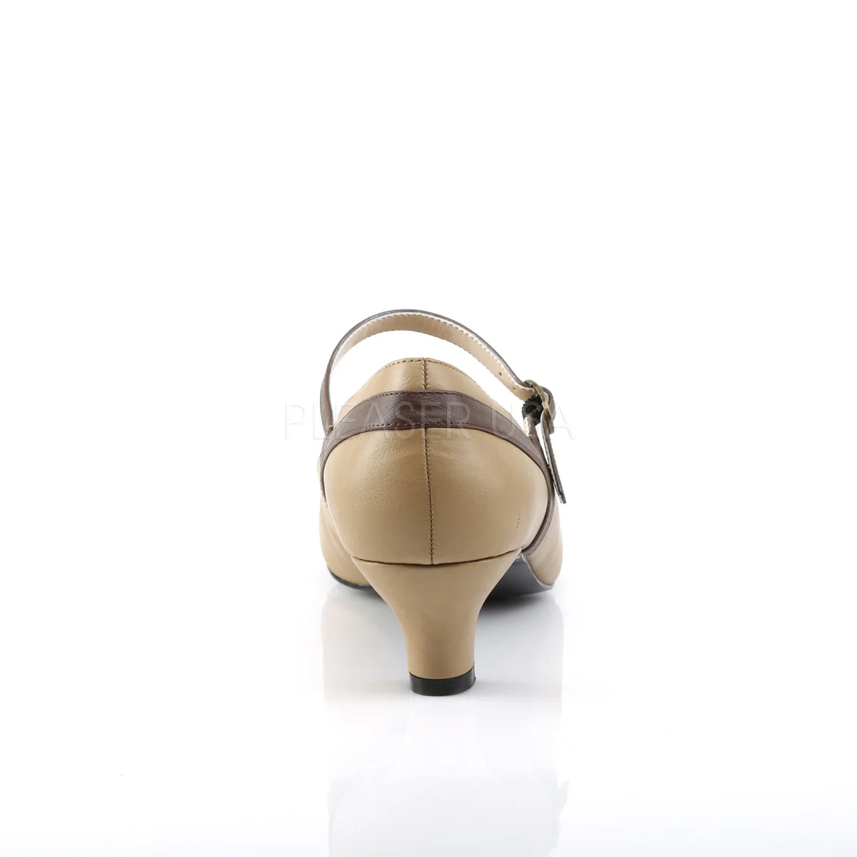 FAB-425 Tan-Brown Faux Leather - Image 4
