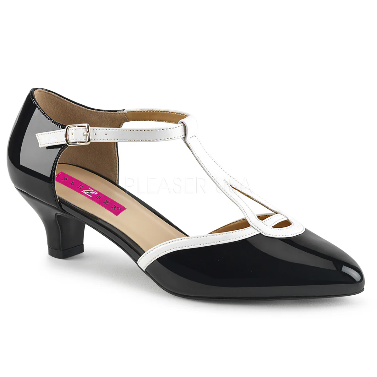 FAB-428 Black-White Patent/White