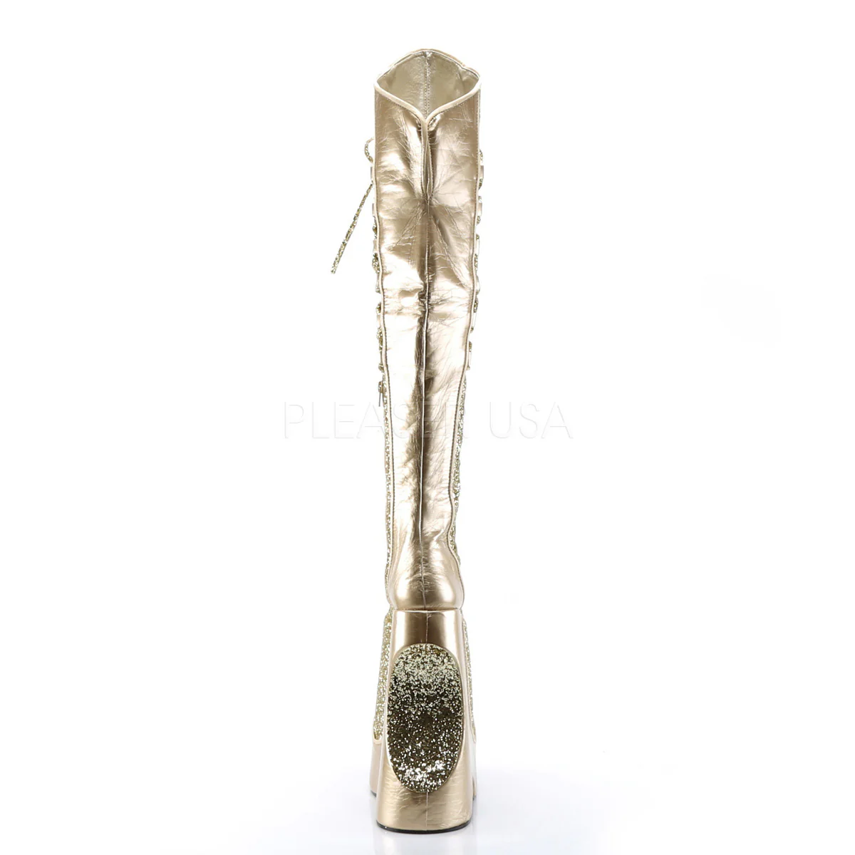 FABULOUS-3035 Gold Crinkle Patent-Glitter - Image 3