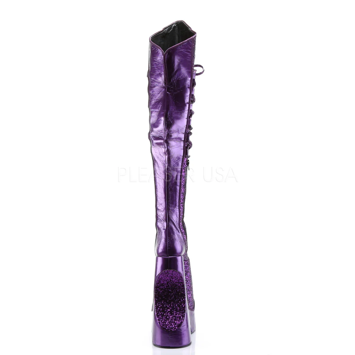 FABULOUS-3035  Purple Crinkle Patent-Glitter - Image 4