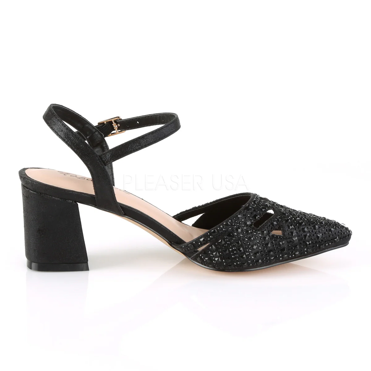 FAYE-06  Black Shimmering Fabric - Image 5