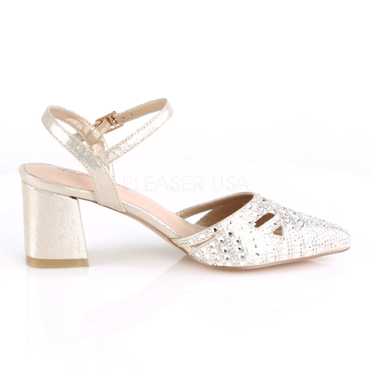 FAYE-06  Champagne Shimmering Fabric - Image 5