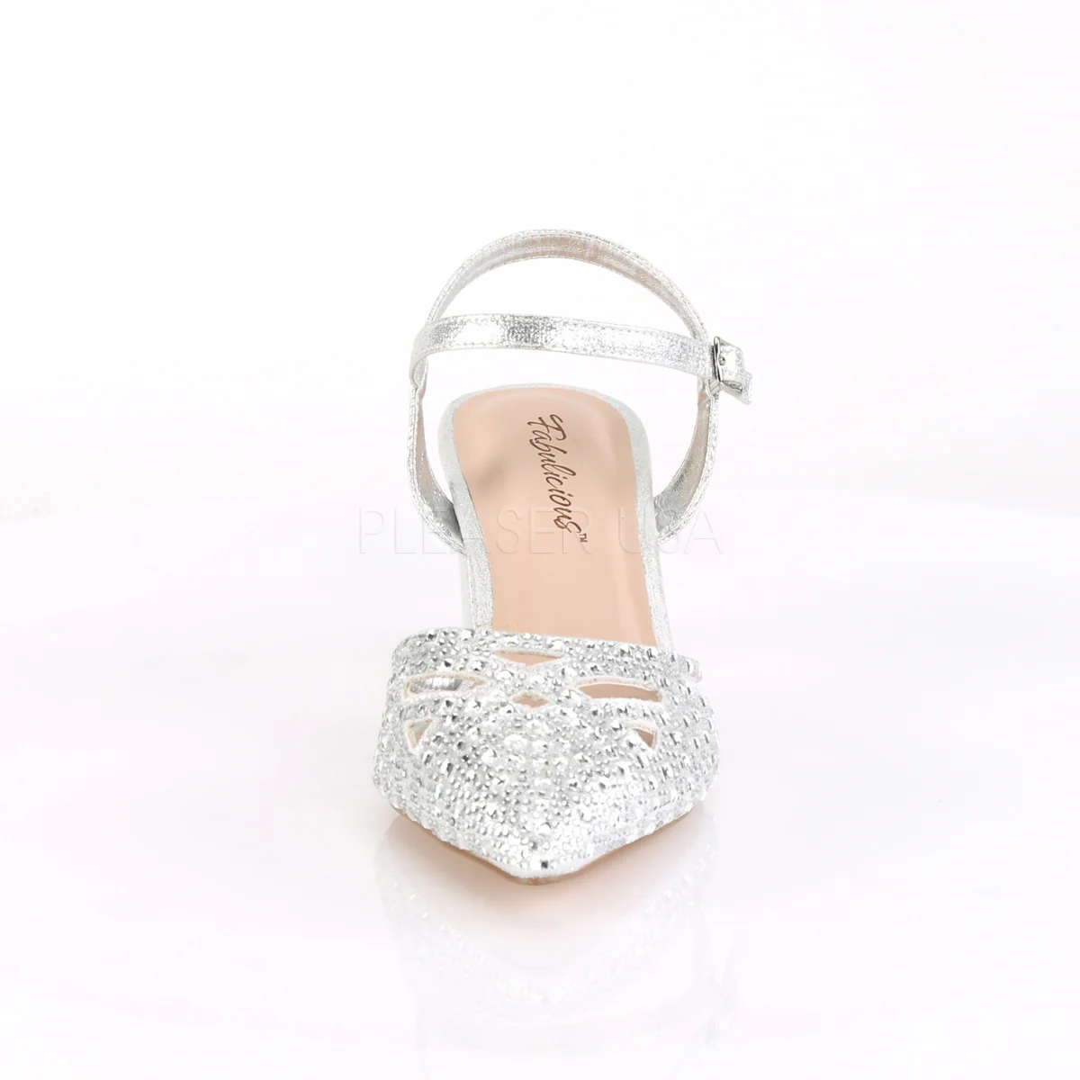FAYE-06  Silver Shimmering Fabric - Image 2