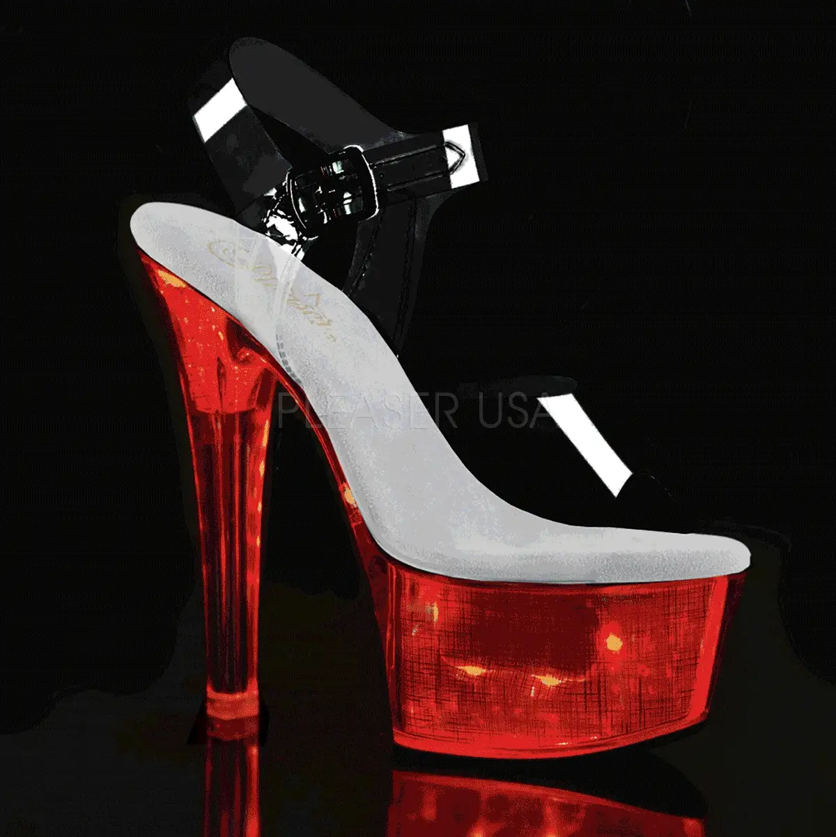 FLASHDANCE-608CH  Clear/Silver Hologram