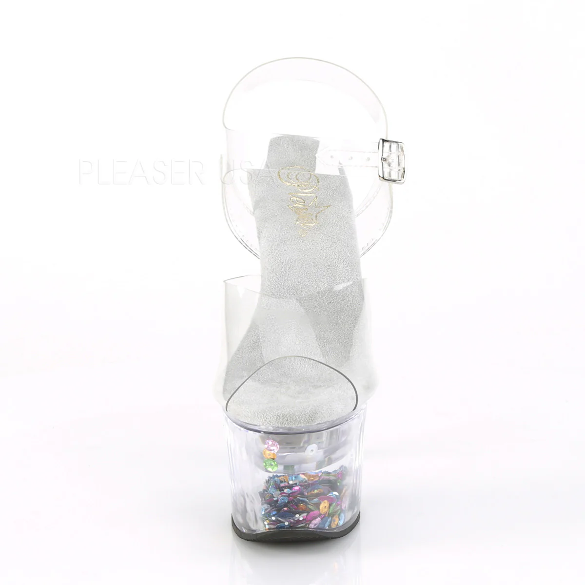 FLASHDANCE-708SQ Clear/Clear-Sequins Inserted - Image 2