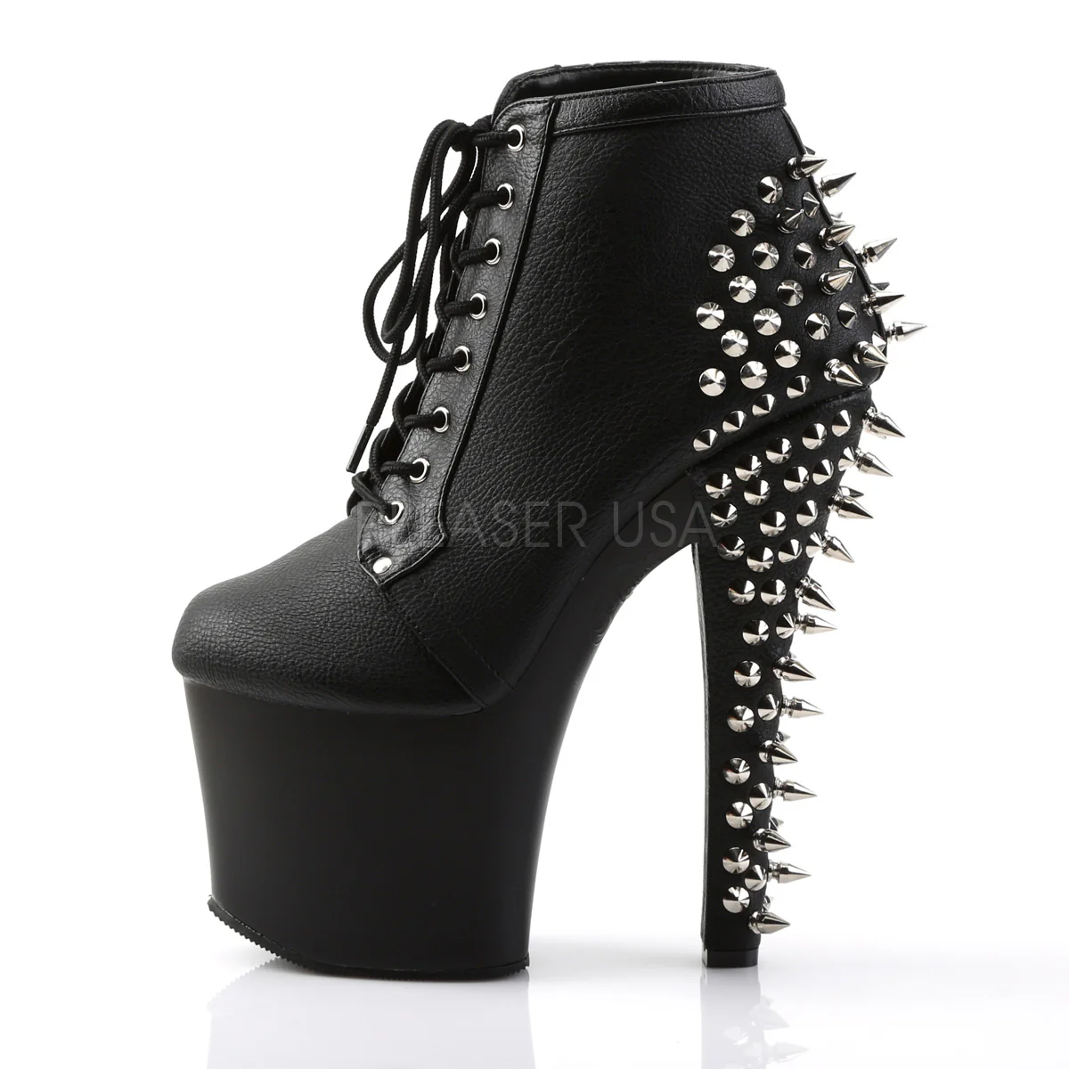 FEARLESS-700-28 Black Faux Leather/Black Matte - Image 3