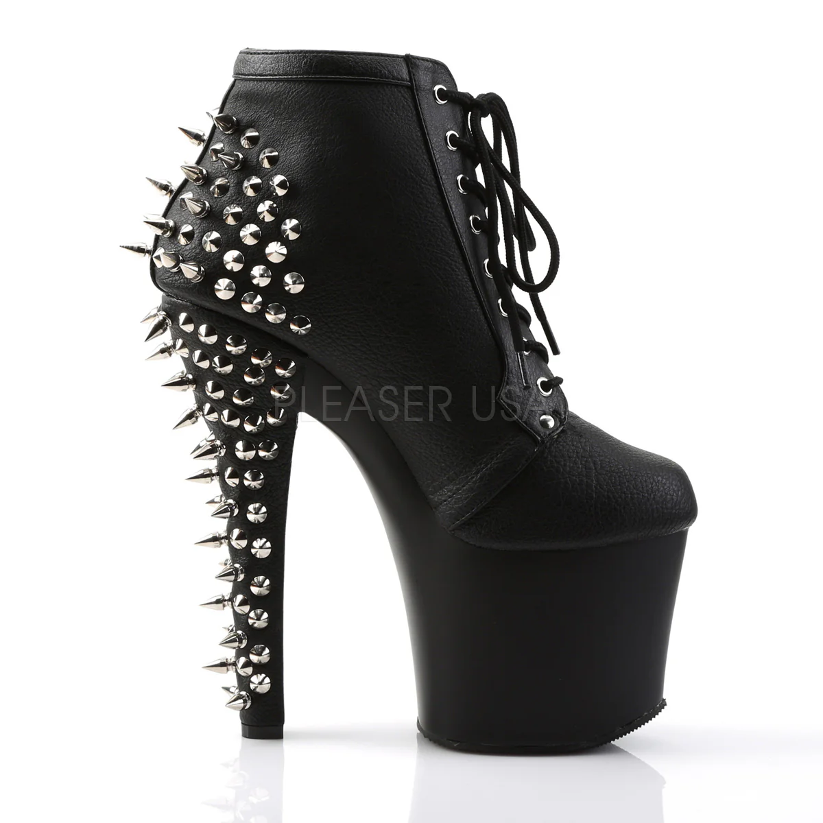 FEARLESS-700-28 Black Faux Leather/Black Matte - Image 5
