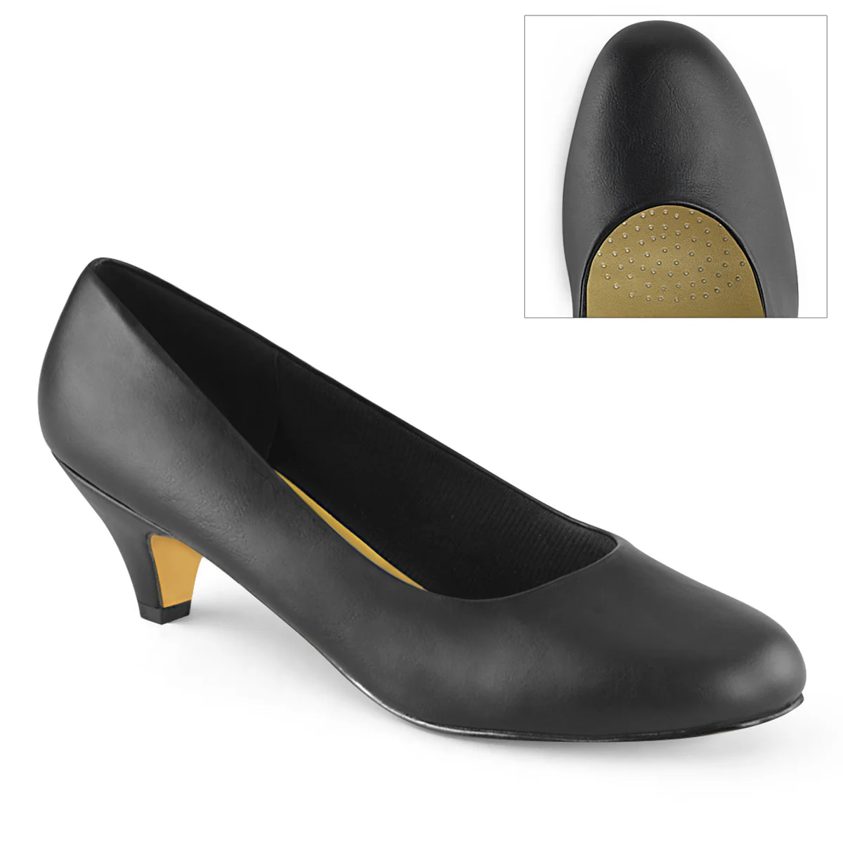 FEFE-01 Black Faux Leather