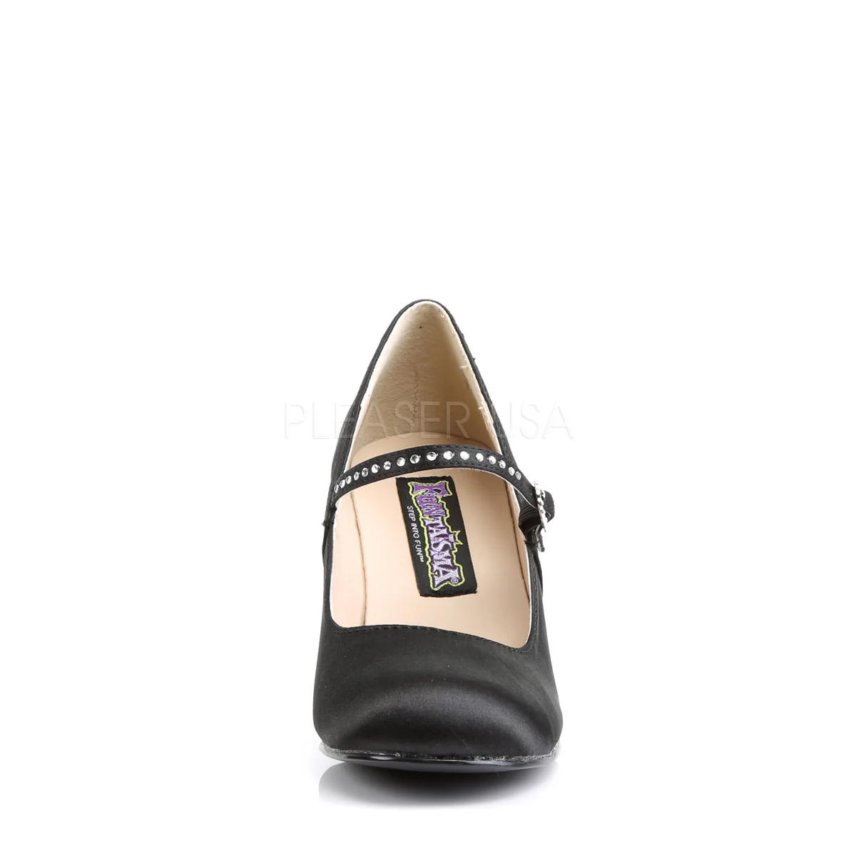 FLAPPER-20  Black Satin Pu - Image 2