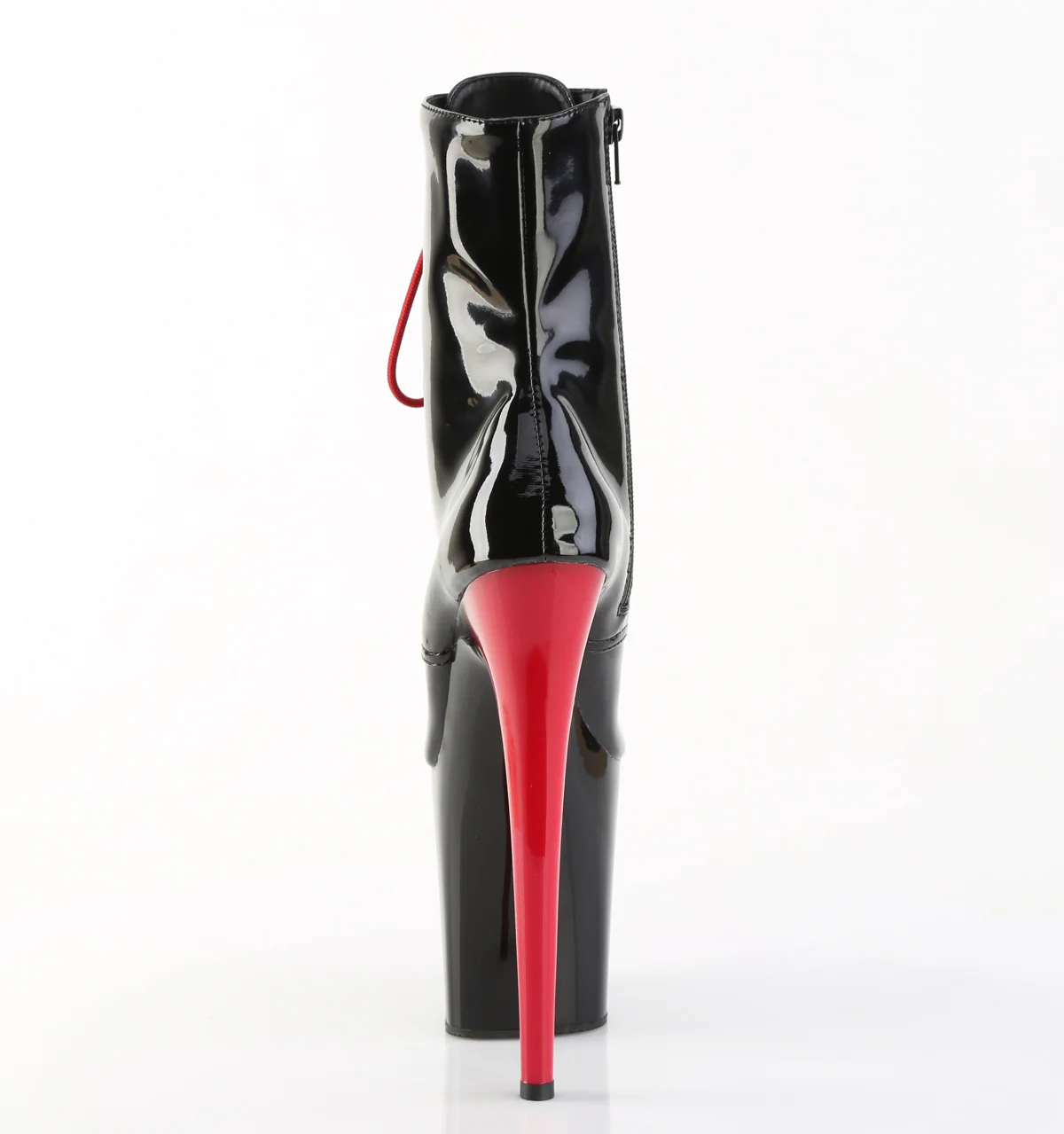 FLAMINGO-1020  Black Patent/Black-Red - Image 4