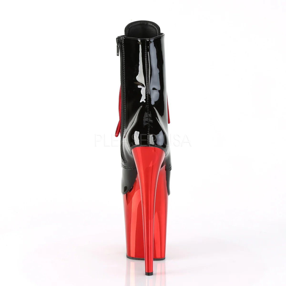 FLAMINGO-1020  Black Patent/Red Chrome - Image 4