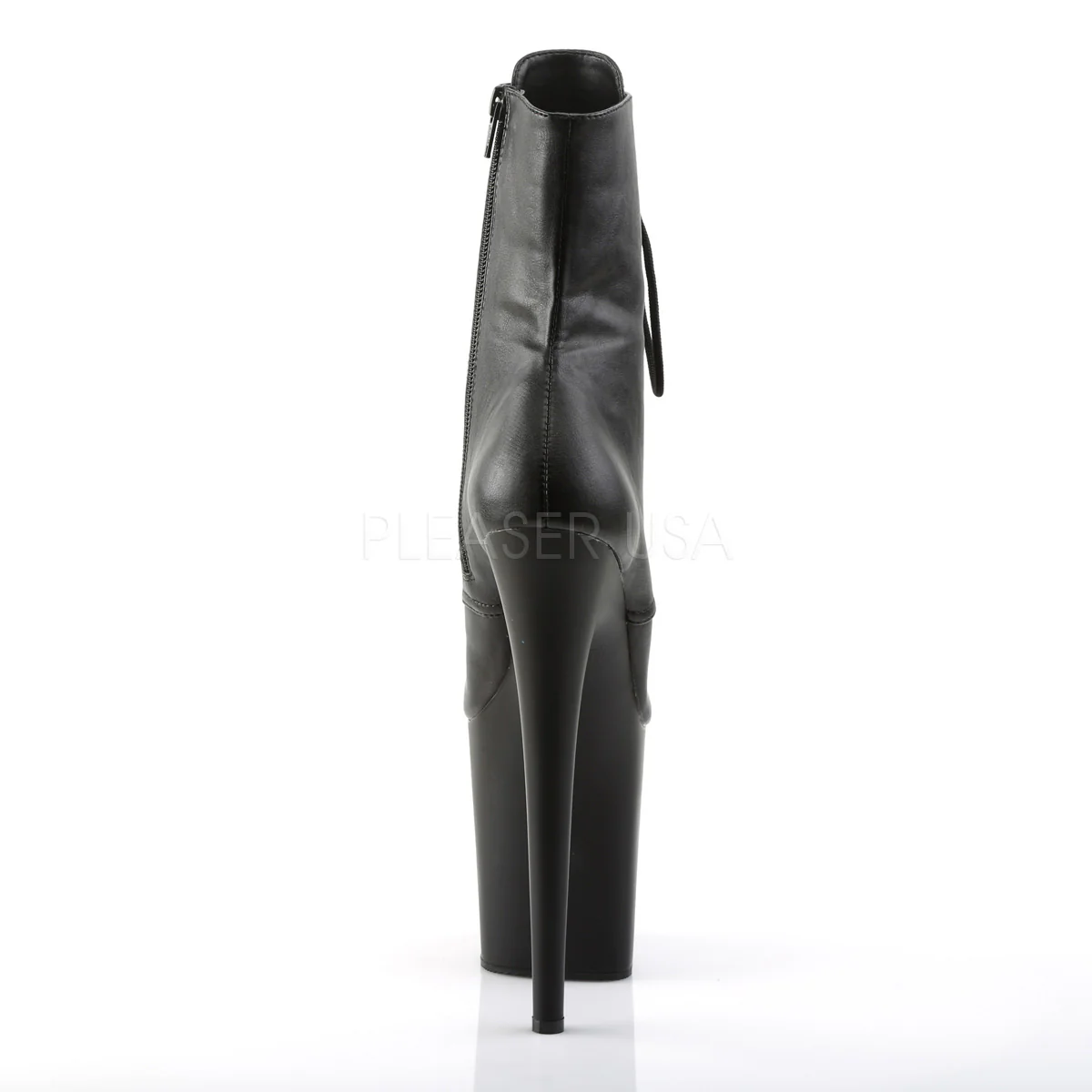 FLAMINGO-1020  Black Faux Leather/Black Matte - Image 4