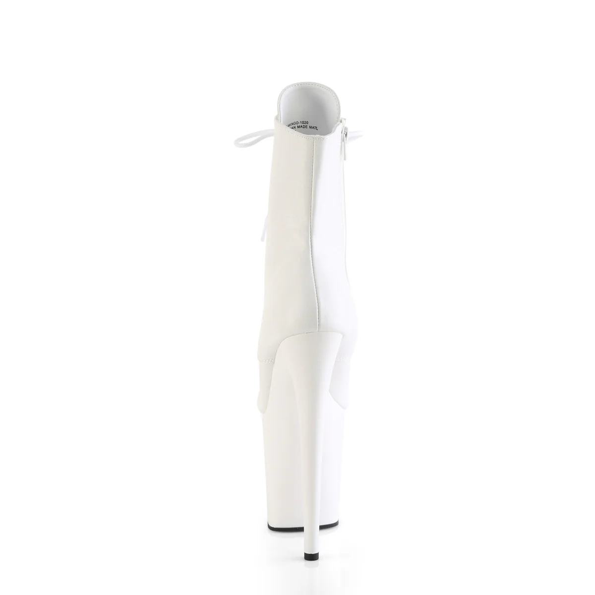 FLAMINGO-1020  White Faux Leather/White Matte - Image 4