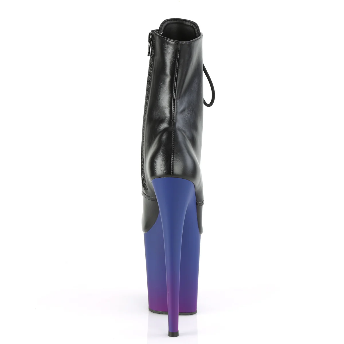 FLAMINGO-1020BP Black Faux Leather/Blue-Purple Ombre - Image 4