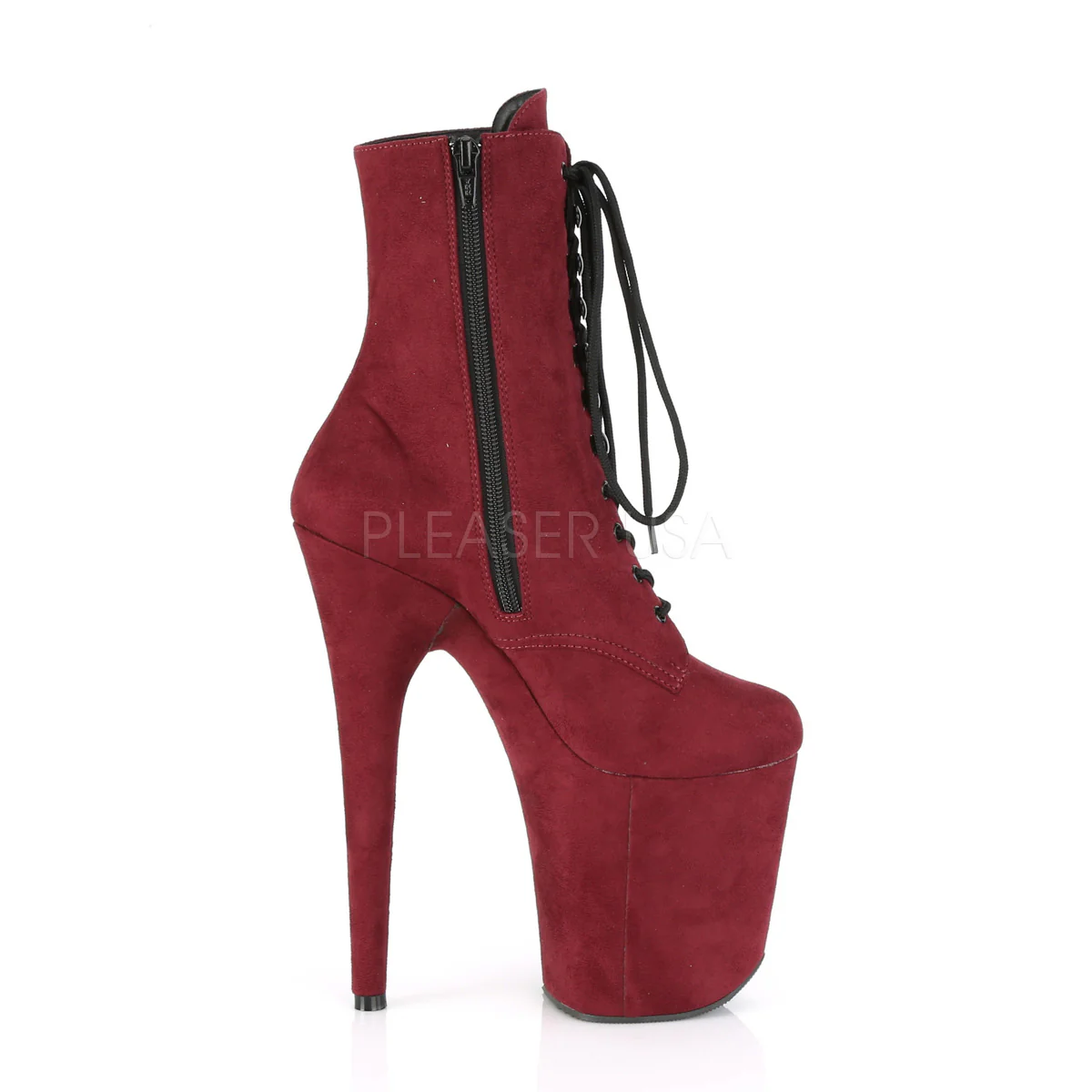 FLAMINGO-1020FS Burgundy Faux Suede/Burgundy Faux Suede - Image 4