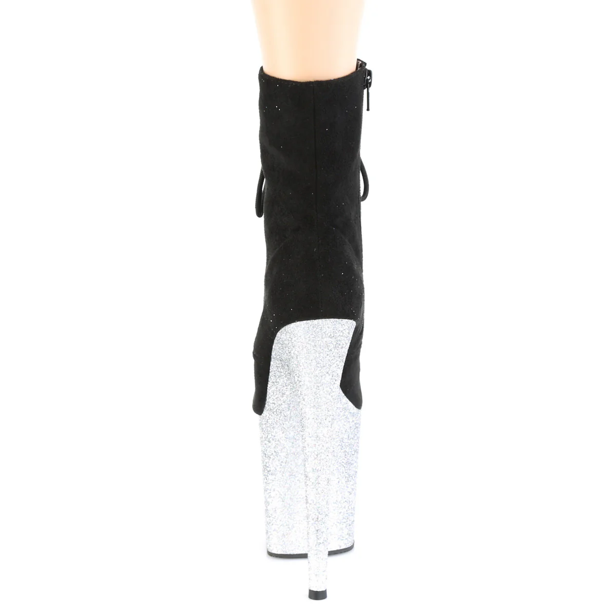 FLAMINGO-1020FSMG  Black Faux Suede/Silver Multi Mini Glitter - Image 4