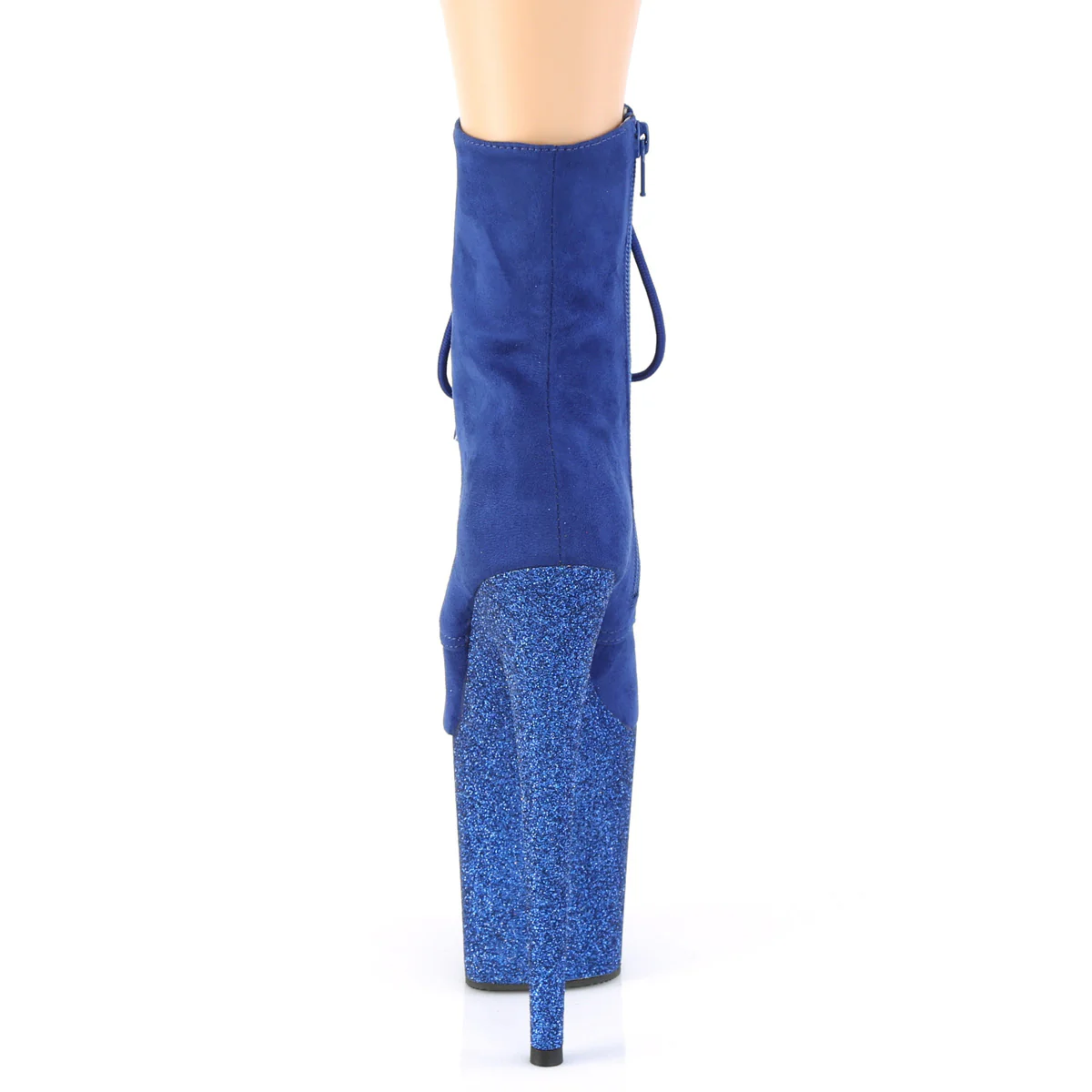 FLAMINGO-1020FSMG Royal Blue Faux Suede/Royal Blue Multi Mini Glitter - Image 4