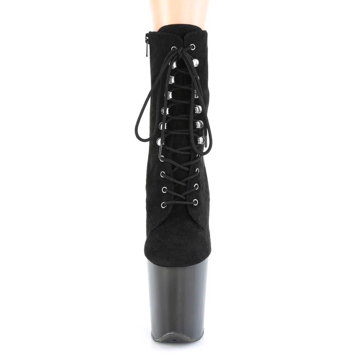 FLAMINGO-1020FST  Black Faux Suede/Frosted Black - Image 2