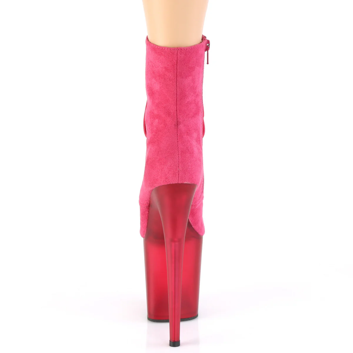 FLAMINGO-1020FST  Hot Pink Faux Suede/Frosted Hot Pink - Image 4