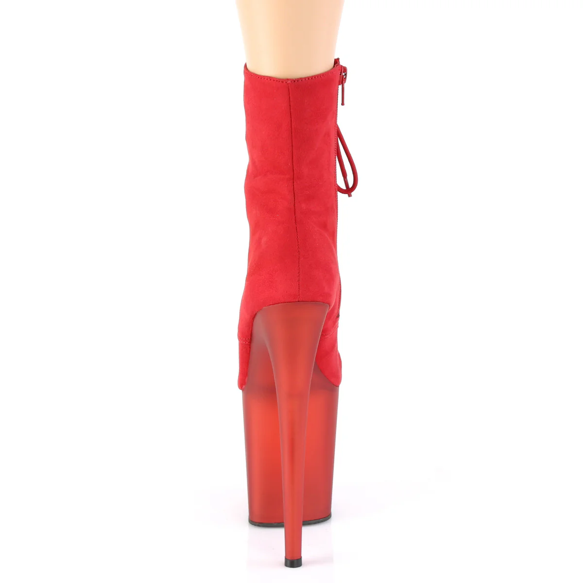 FLAMINGO-1020FST Red Faux Suede/Frosted Red - Image 4