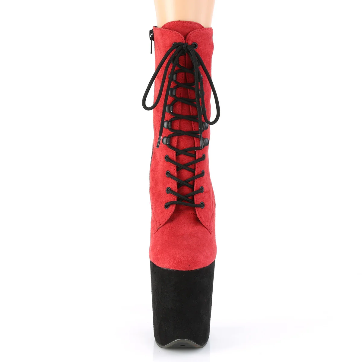FLAMINGO-1020FSTT Red Faux Suede/Black Faux Suede - Image 2