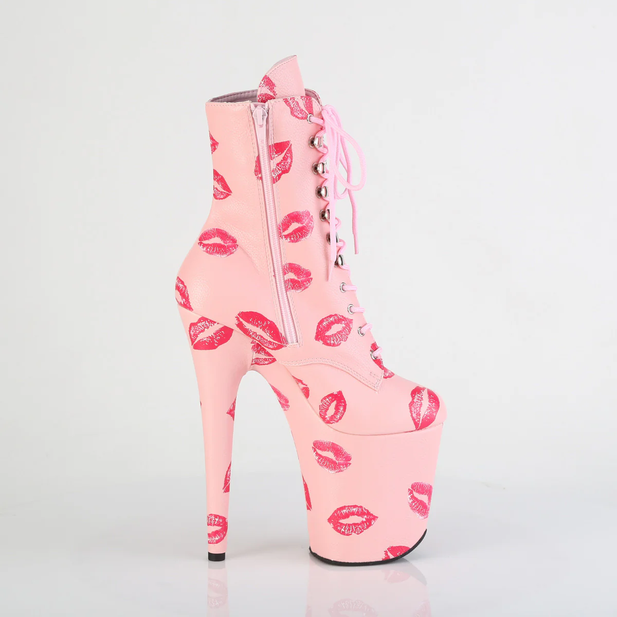 FLAMINGO-1020 KISSES Baby Pink Faux Leather - Image 5