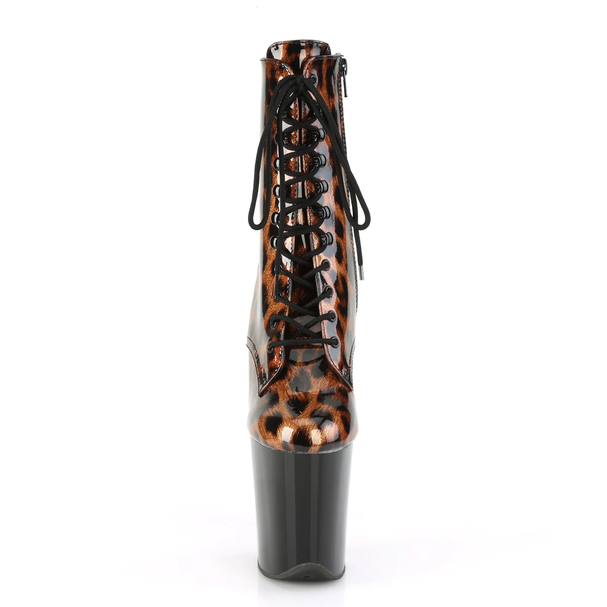 FLAMINGO-1020LP Brown Leopard Print Patent/Black - Image 2
