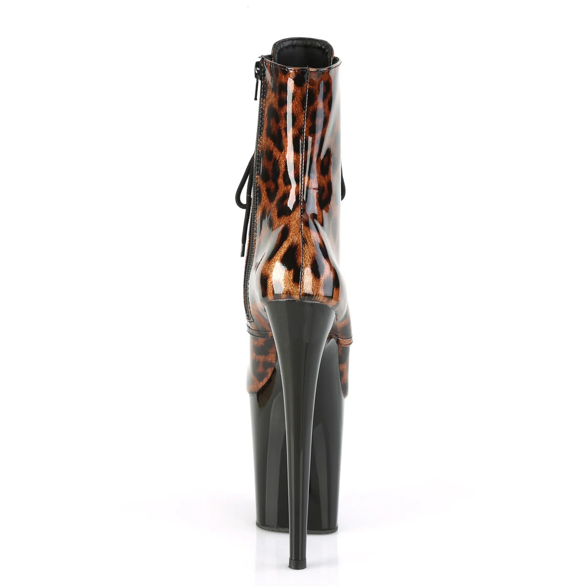 FLAMINGO-1020LP Brown Leopard Print Patent/Black - Image 4