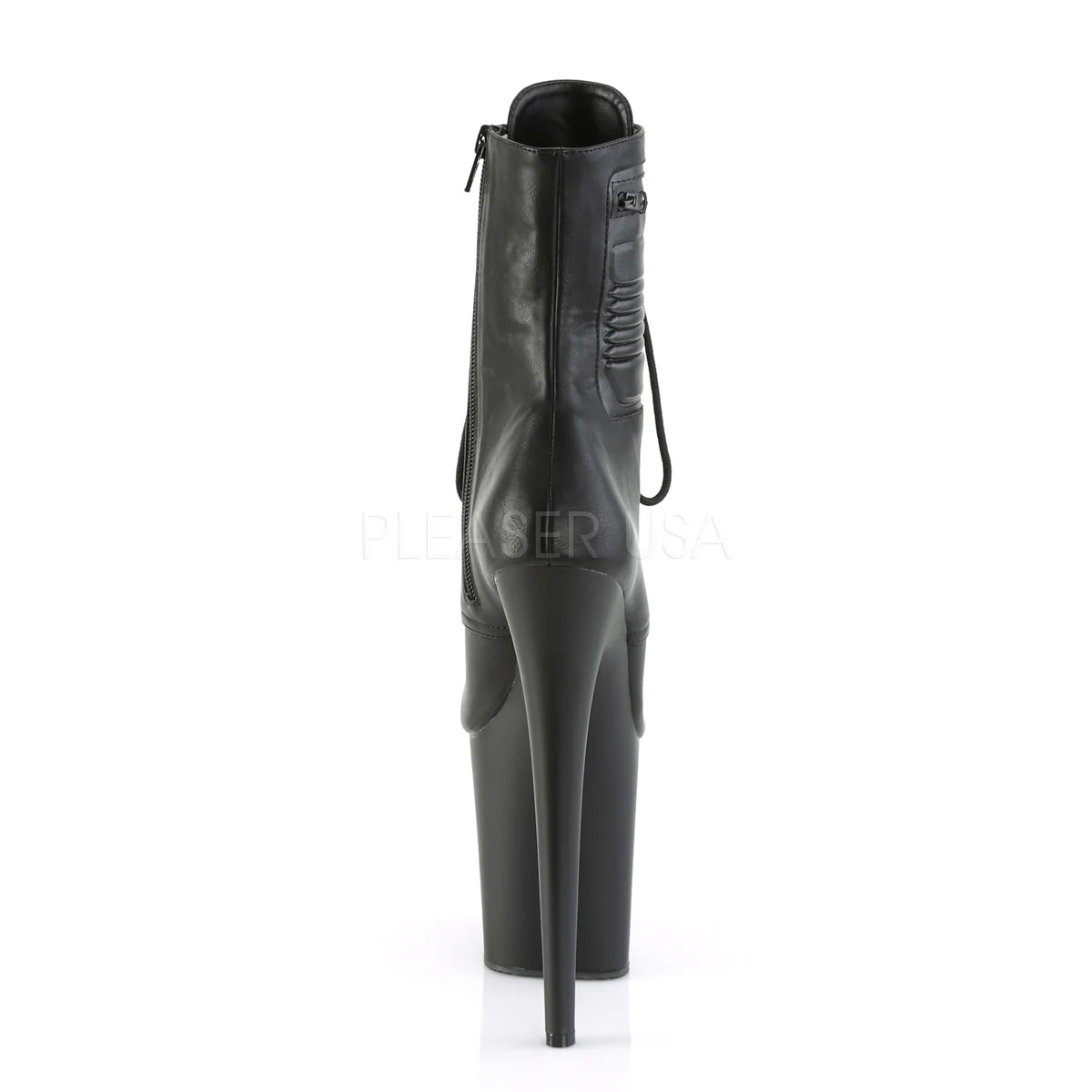 FLAMINGO-1020PK Black Faux Leather/Black Matte - Image 3