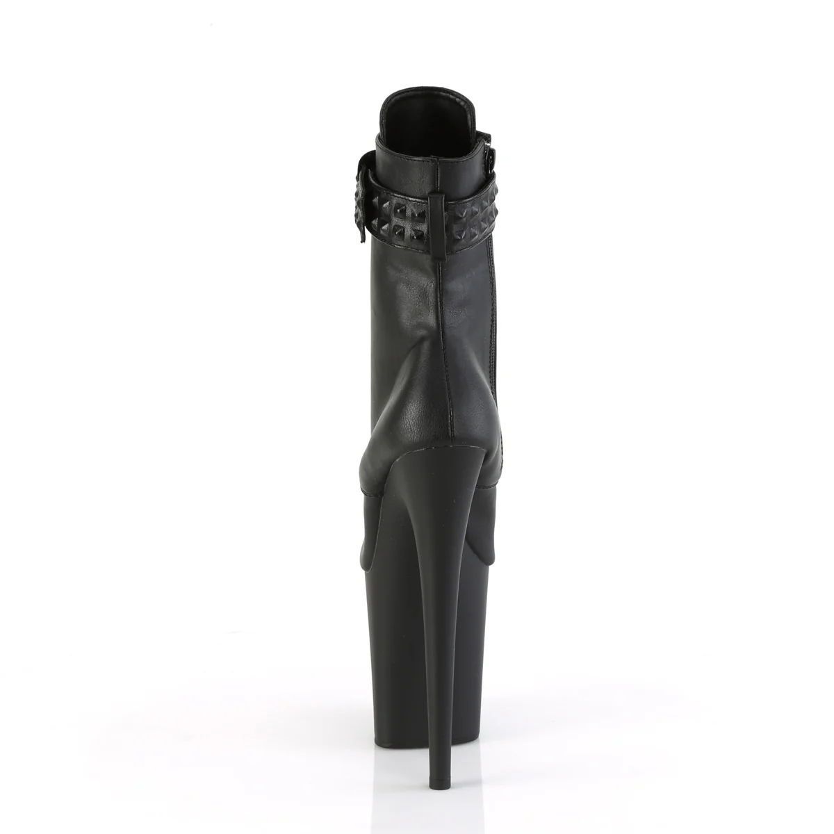 FLAMINGO-1020STR  Black Faux Leather/Black Matte - Image 4