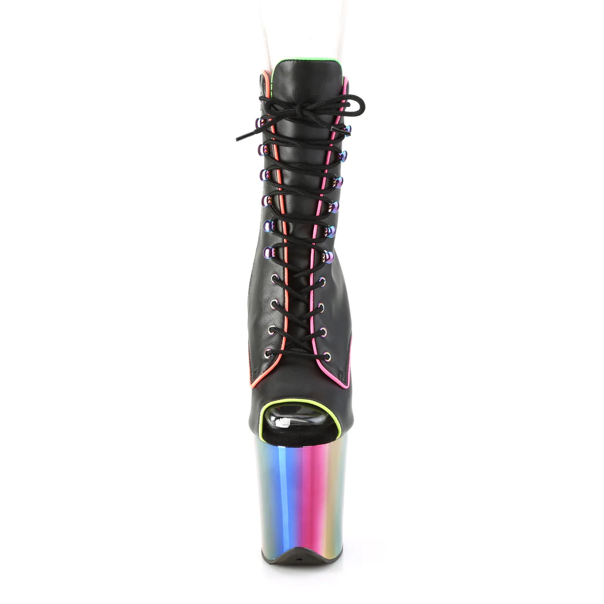 FLAMINGO-1021RC-02 Black Patent/Rainbow Chrome - Image 2