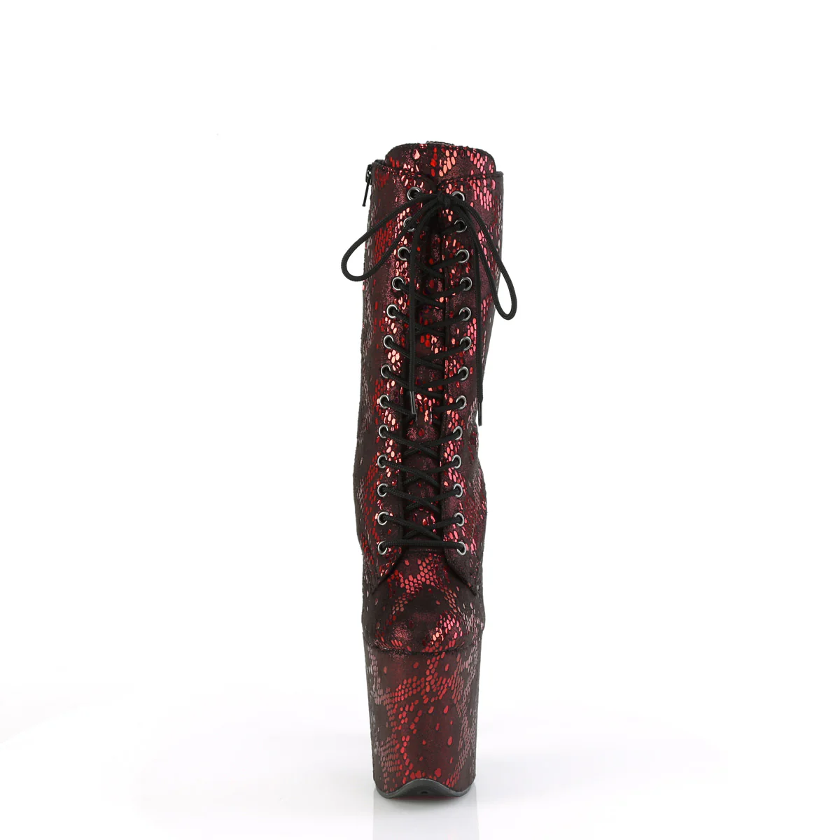 FLAMINGO-1040SPF Red Metallic Snake Print Fabric/M - Image 2