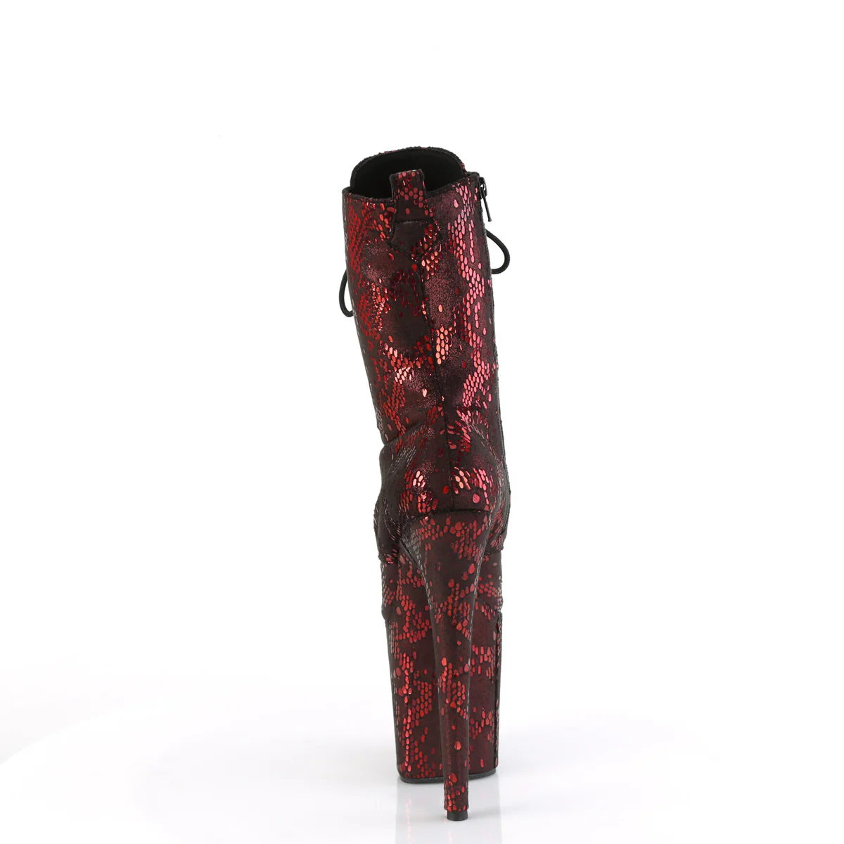 FLAMINGO-1040SPF Red Metallic Snake Print Fabric/M - Image 4