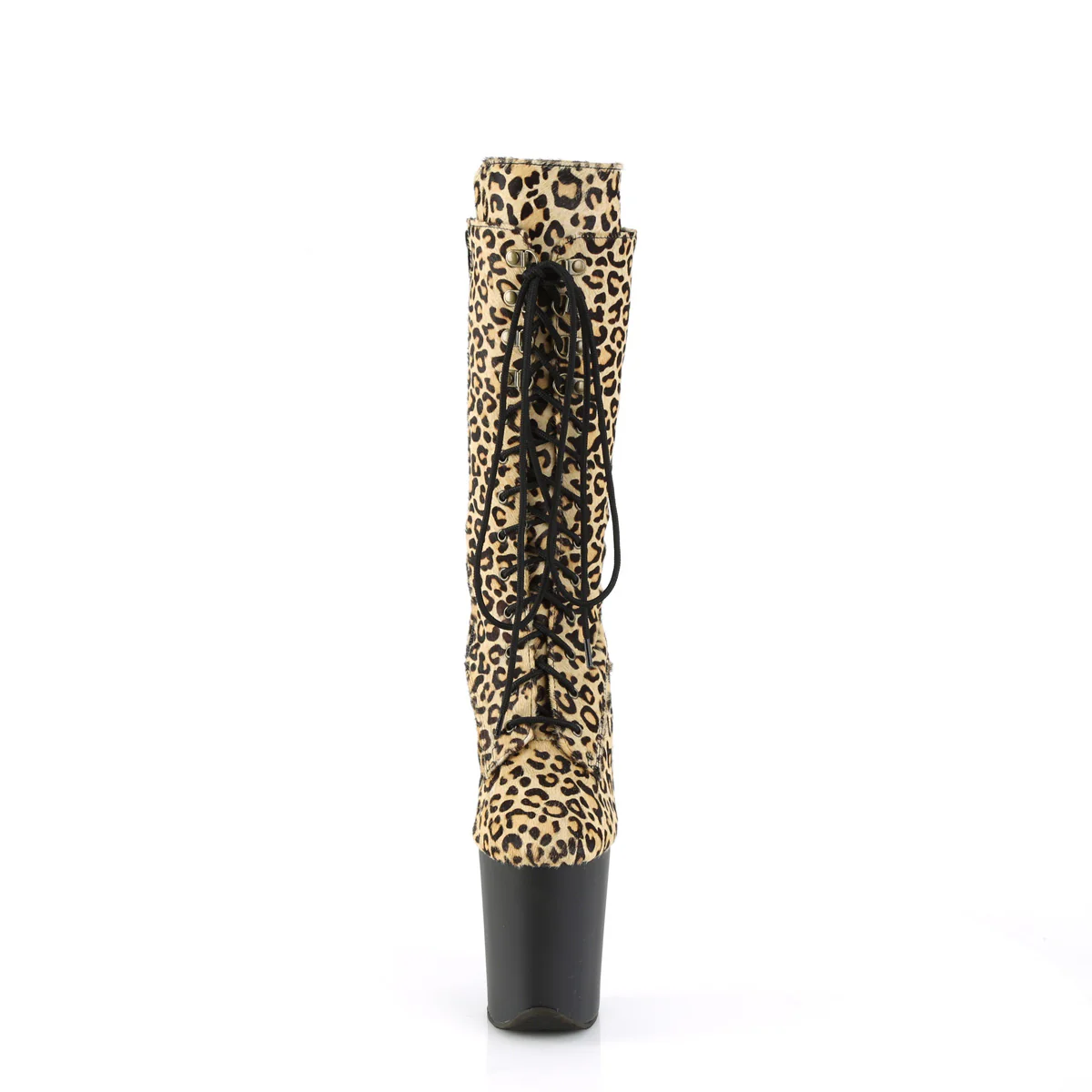FLAMINGO-1050LP  Leopard Print Pony Hair/Black Matte - Image 2