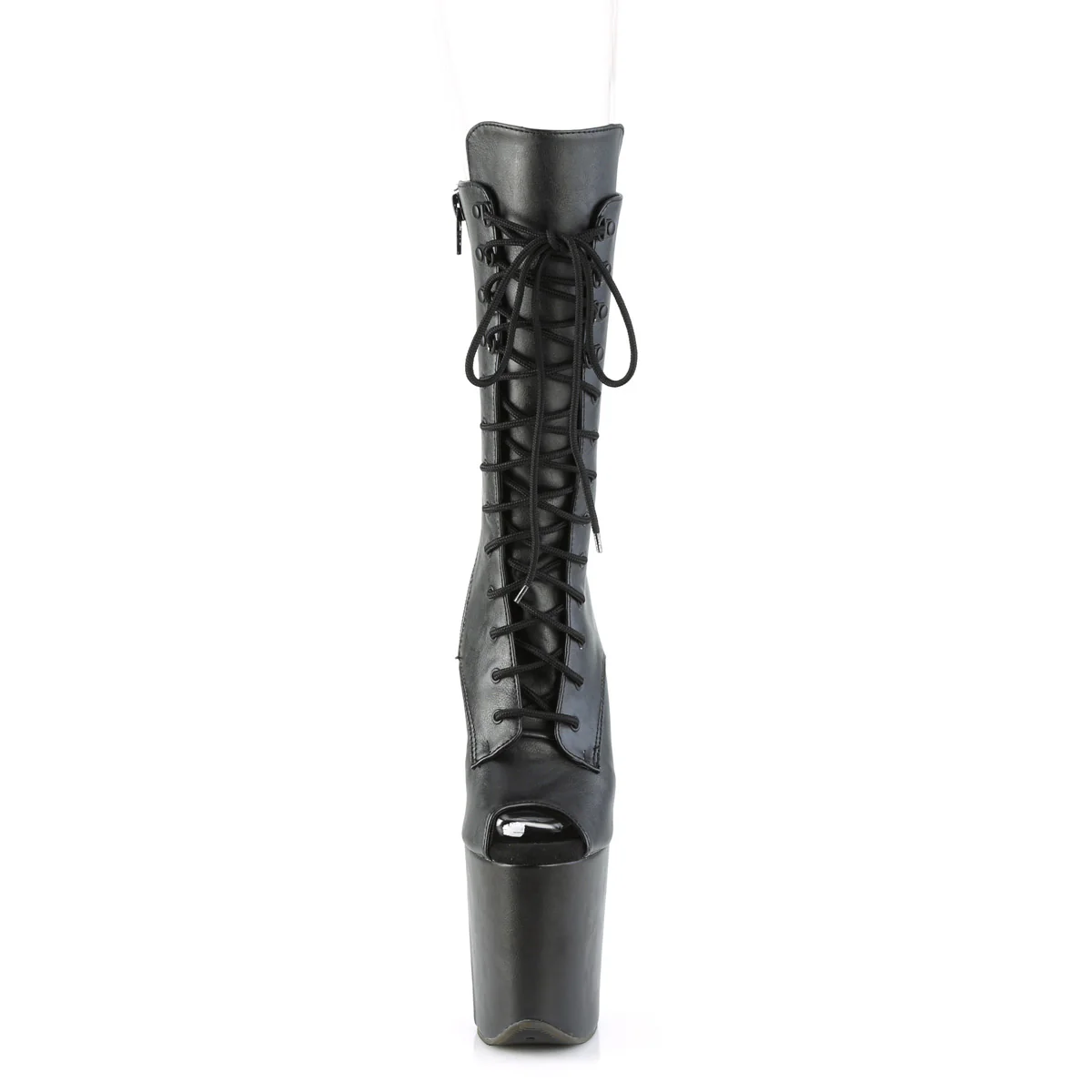 FLAMINGO-1051WR  Black Faux Leather/Black Faux Leather - Image 2